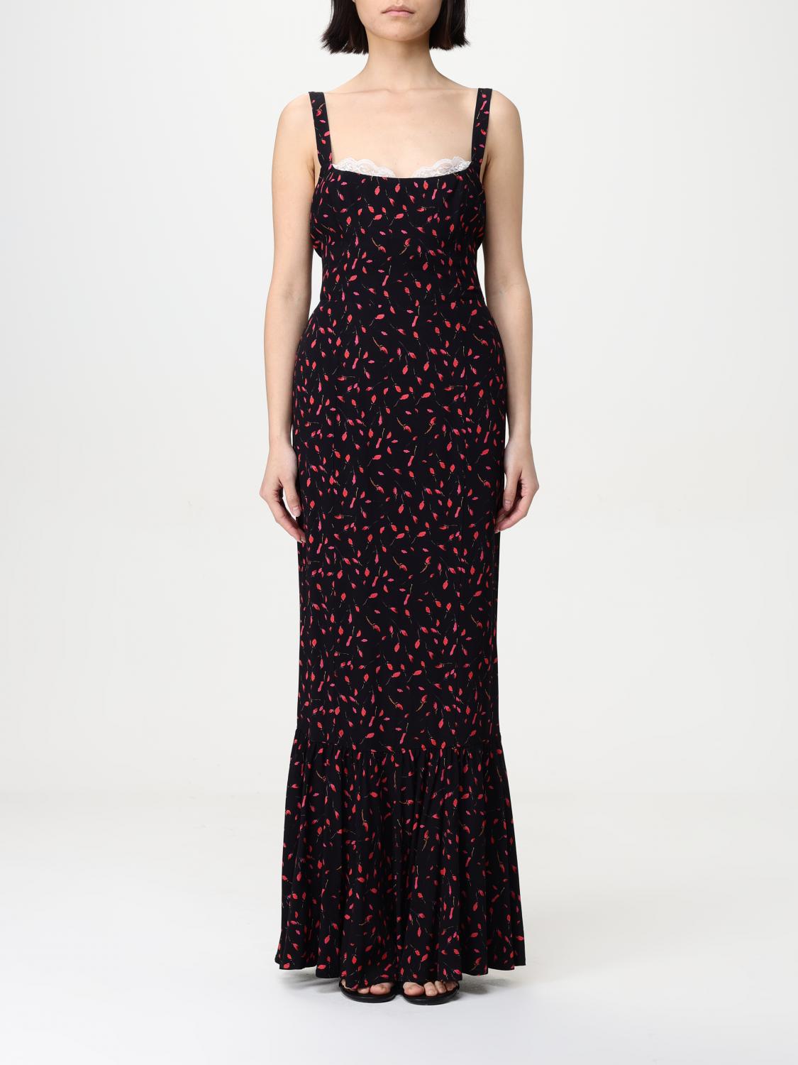 Mar De Margaritas Dress Woman Color Black In Black