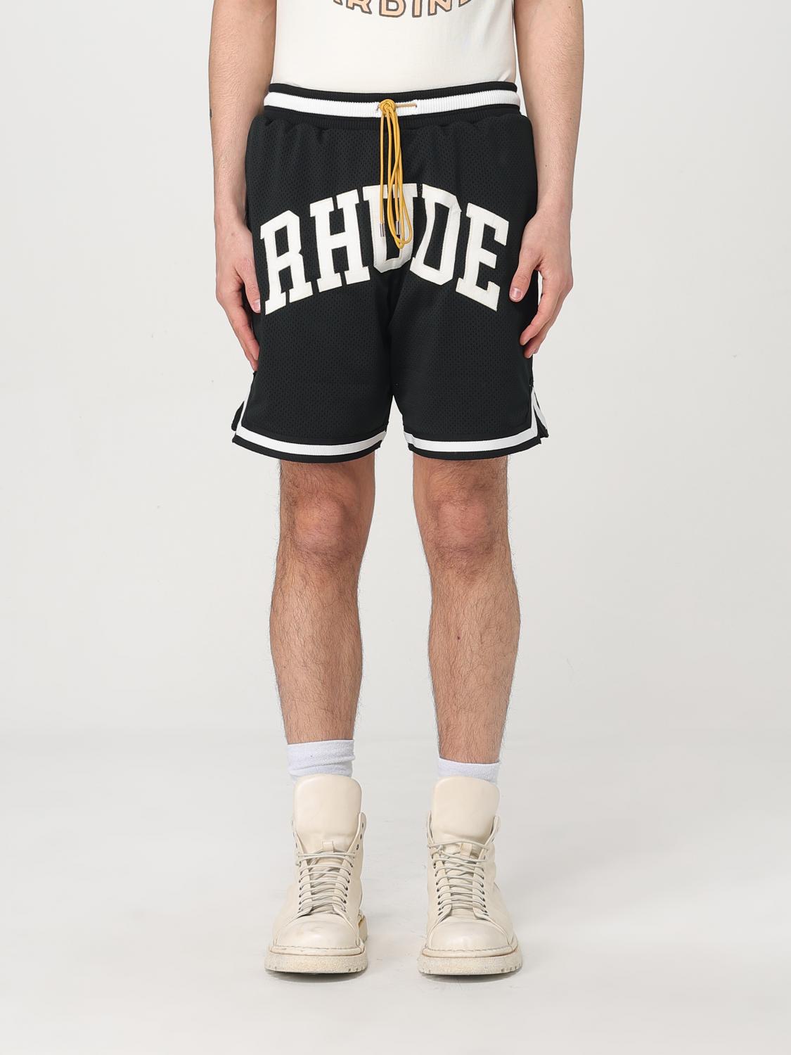 Shop Rhude Short Men Color Black