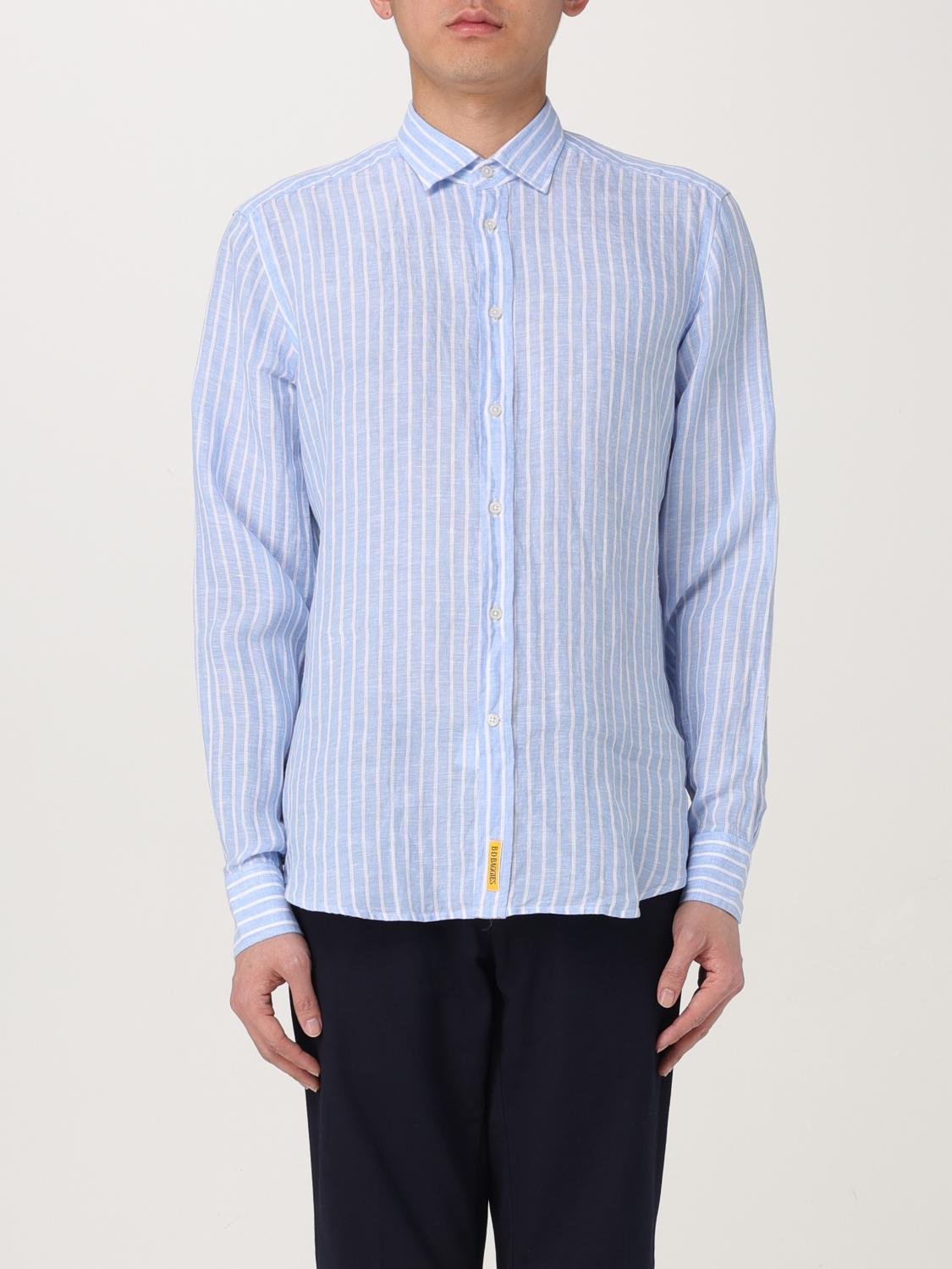 Bd Baggies Shirt B. D Baggies Men Color Gnawed Blue In Blue