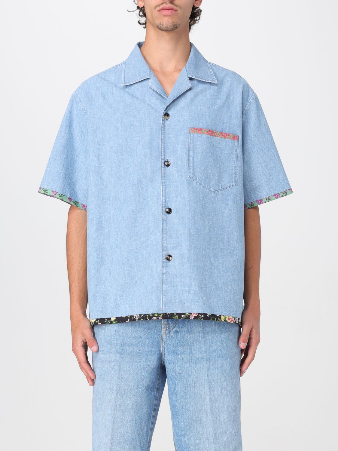 Valentino Shirt  Men Color Denim