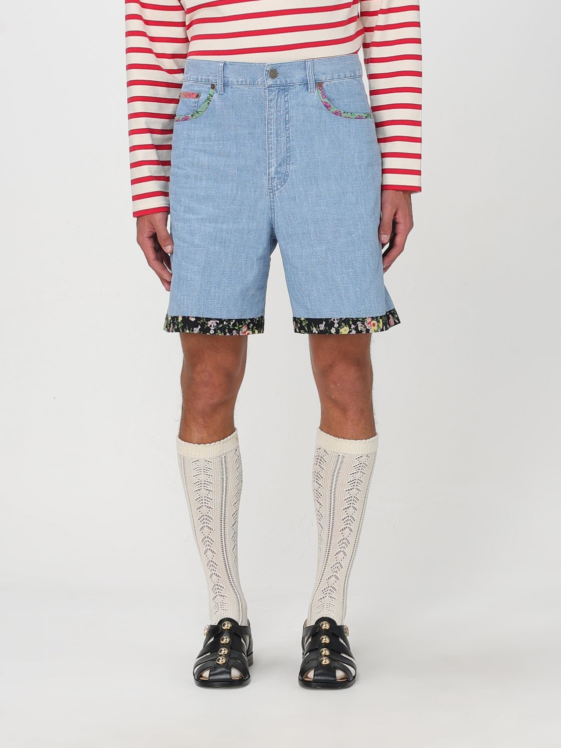 VALENTINO SHORT VALENTINO MEN COLOR DENIM 427915028