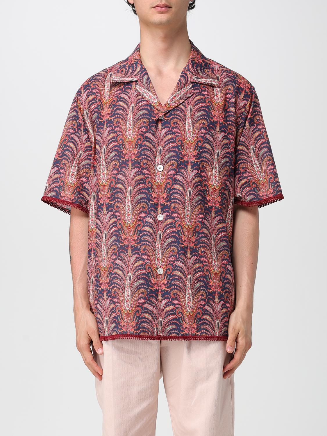 Valentino Garavani Bowling Voyage Imaginaire Shirt In Brown
