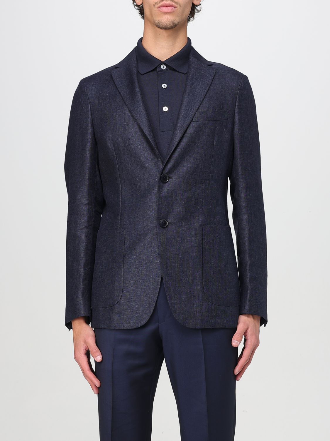 ZEGNA BLAZER ZEGNA MEN COLOR NAVY 427937045