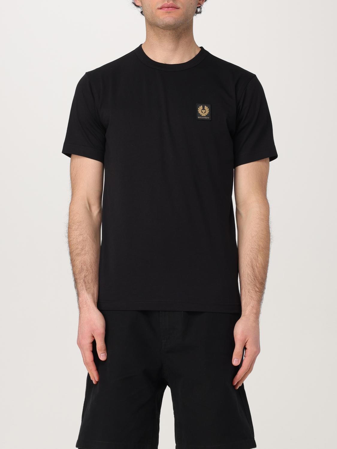 Belstaff Shirt With Regular Collar And Short Sleeves In Black