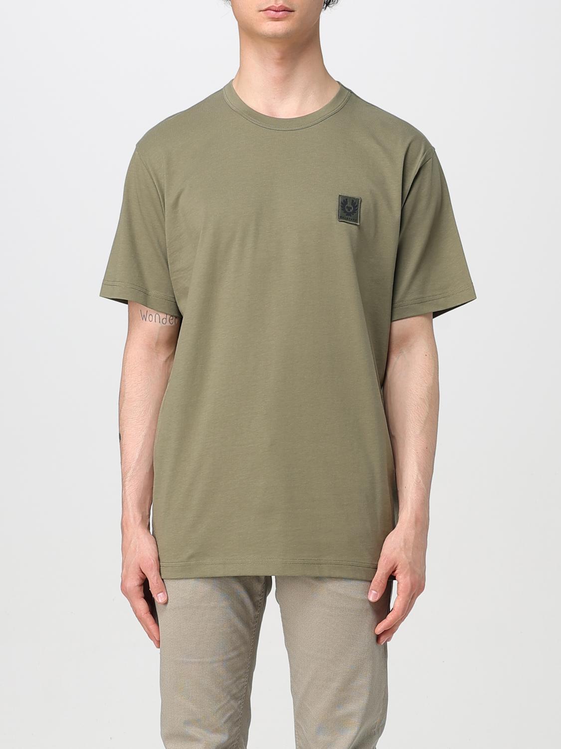 Belstaff Cotton Logo T-shirt In Olive