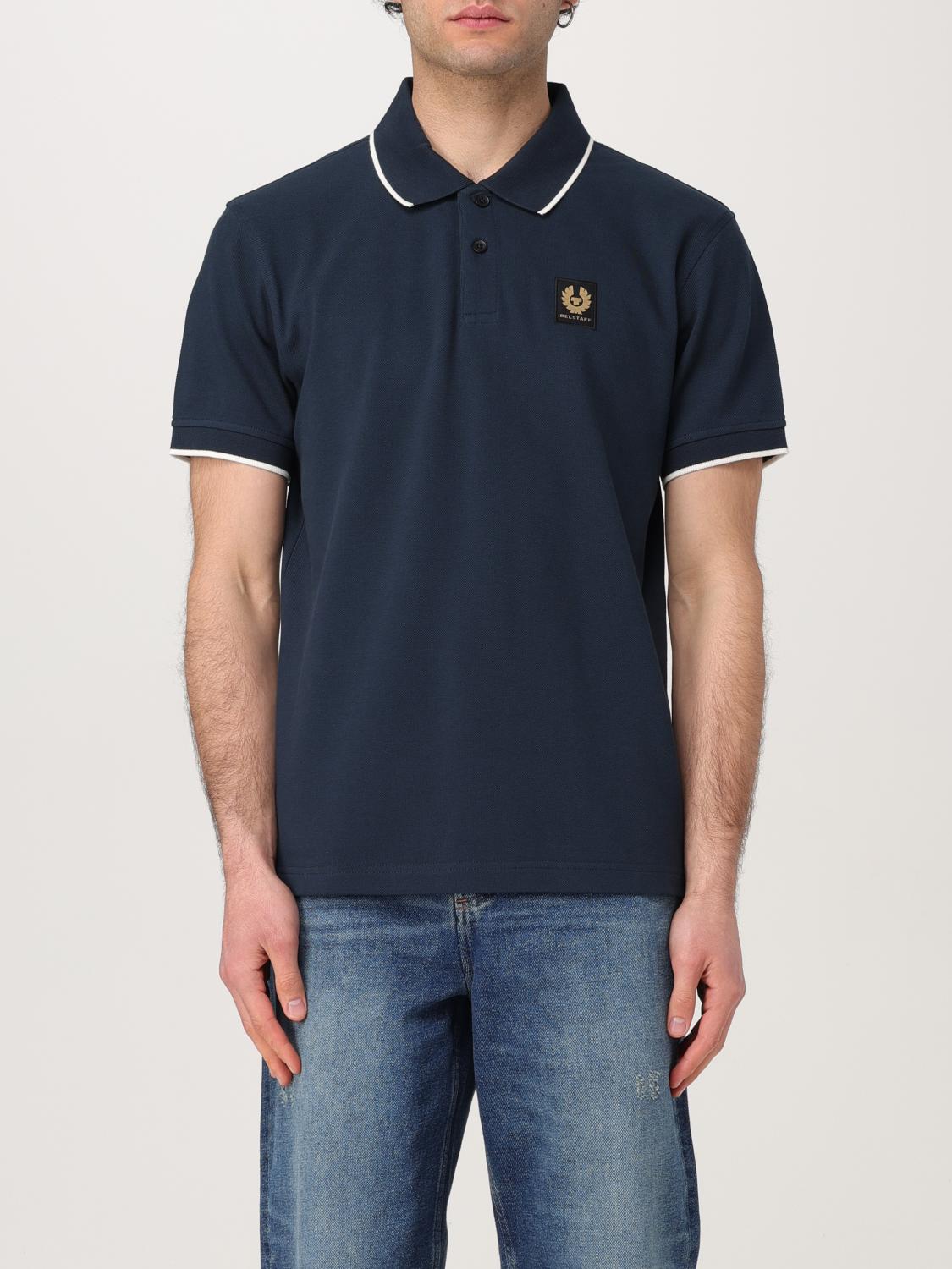 Belstaff Polo Shirt Men Color Blue In Blue