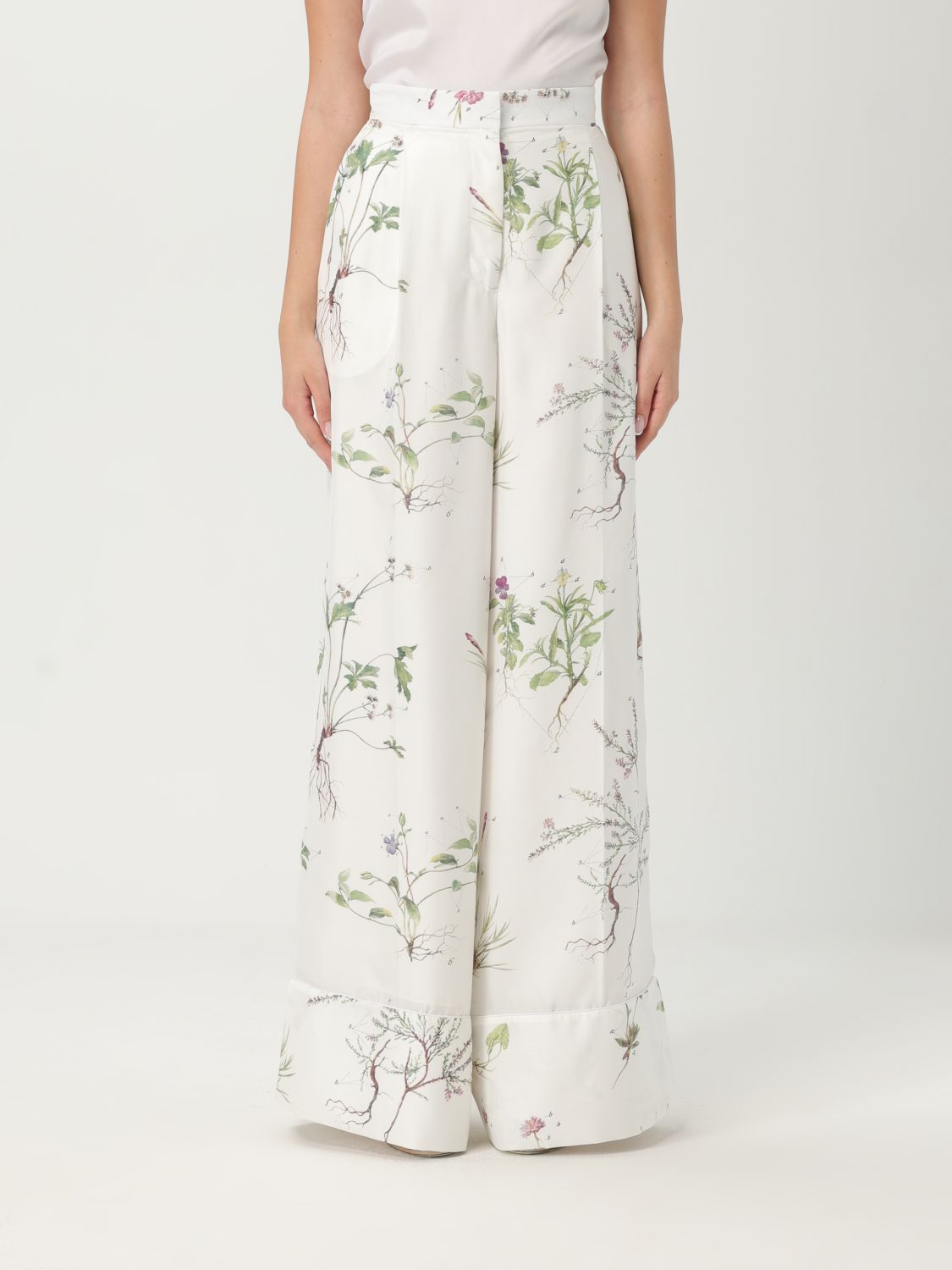 ERDEM PANTS ERDEM WOMAN COLOR YELLOW CREAM 427994090
