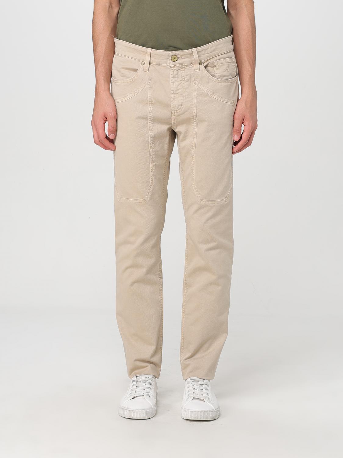Jeckerson John 5 Tasche Toppa Slim Trousers In Sand