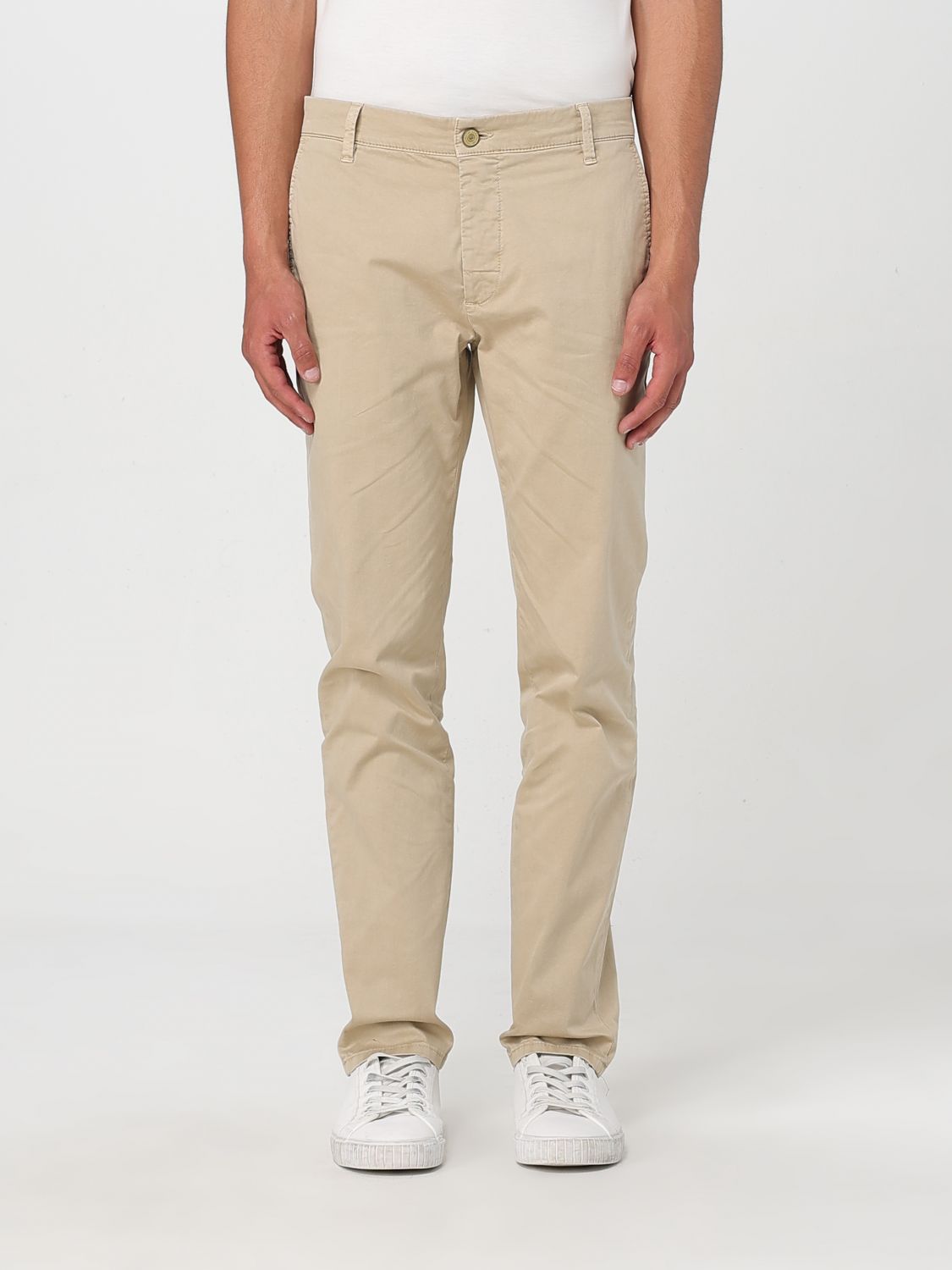 Jeckerson John 5 Tasche Toppa Slim Trousers In Ivory