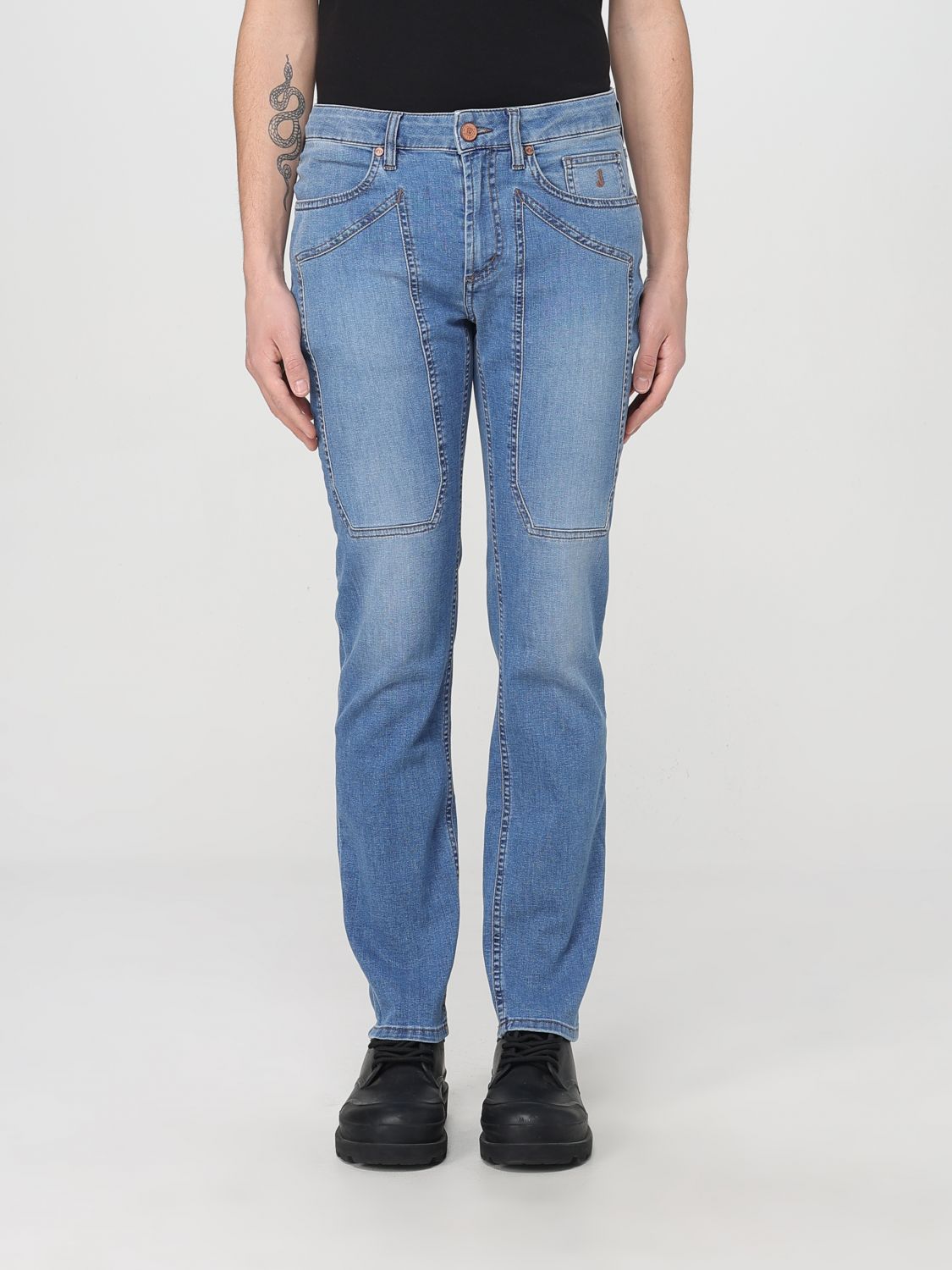 Jeckerson Jeans  Men Color Blue 1 In Blue