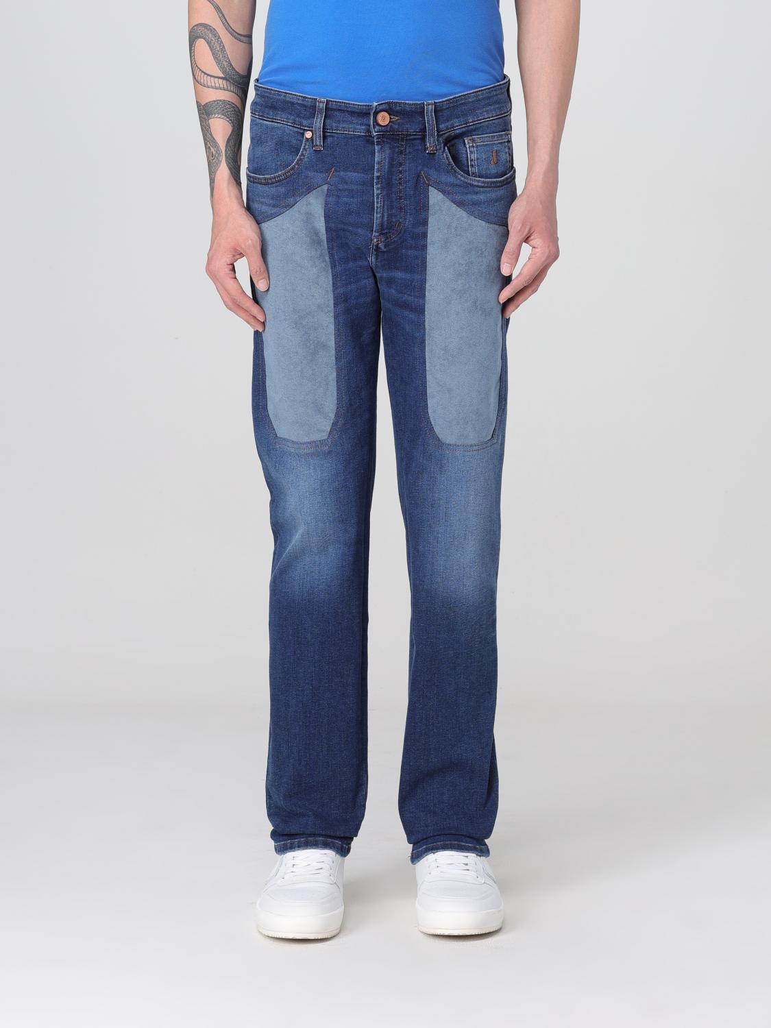 Jeckerson Jeans Men Color Denim In Denim