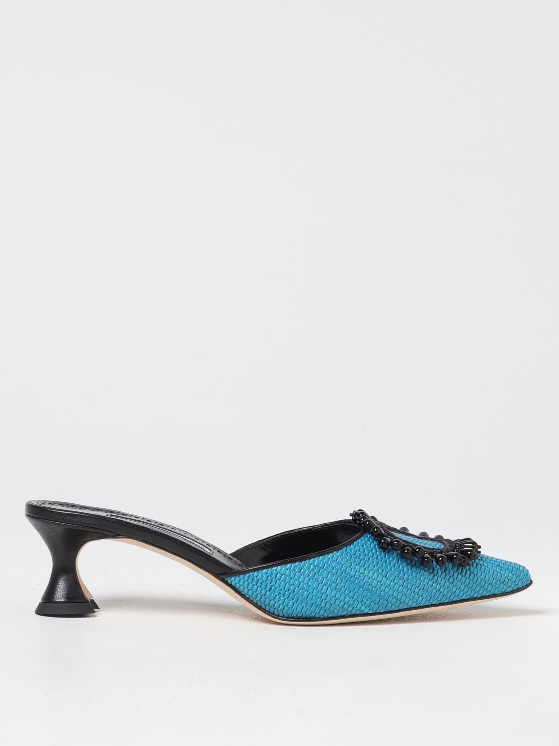 Manolo Blahnik High Heel Shoes Woman Color Multicolor In Multicolor