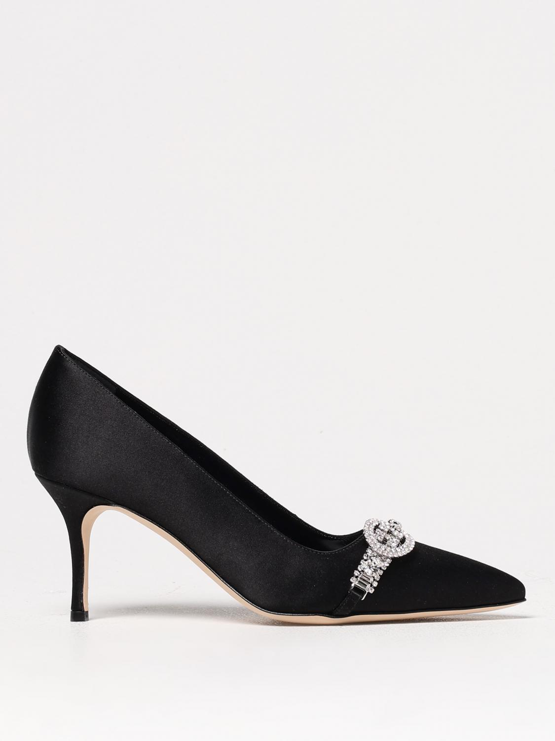 Manolo Blahnik Pumps  Woman Color Black In Black