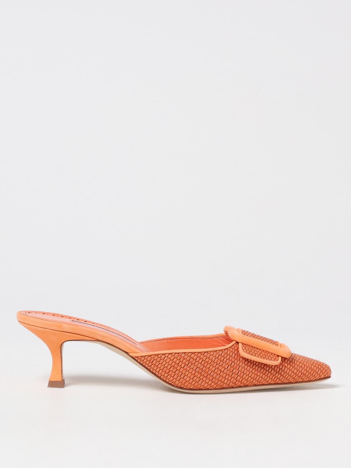 Manolo Blahnik High Heel Shoes  Woman Color Multicolor In Multicolor