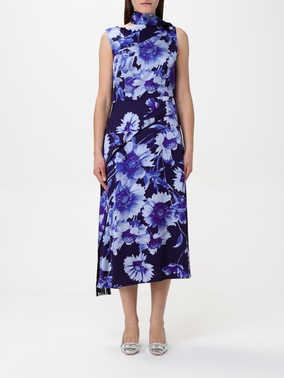 ERDEM DRESS ERDEM WOMAN COLOR BLUE 428055009
