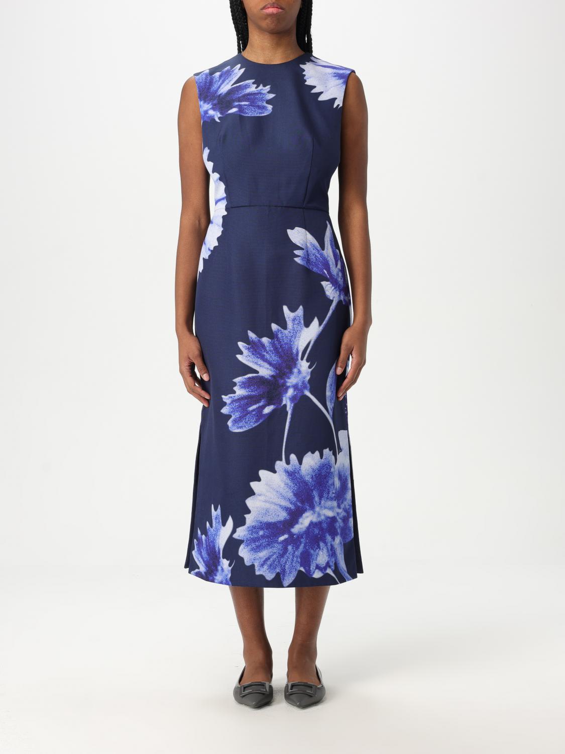 ERDEM DRESS ERDEM WOMAN COLOR BLUE 428056009