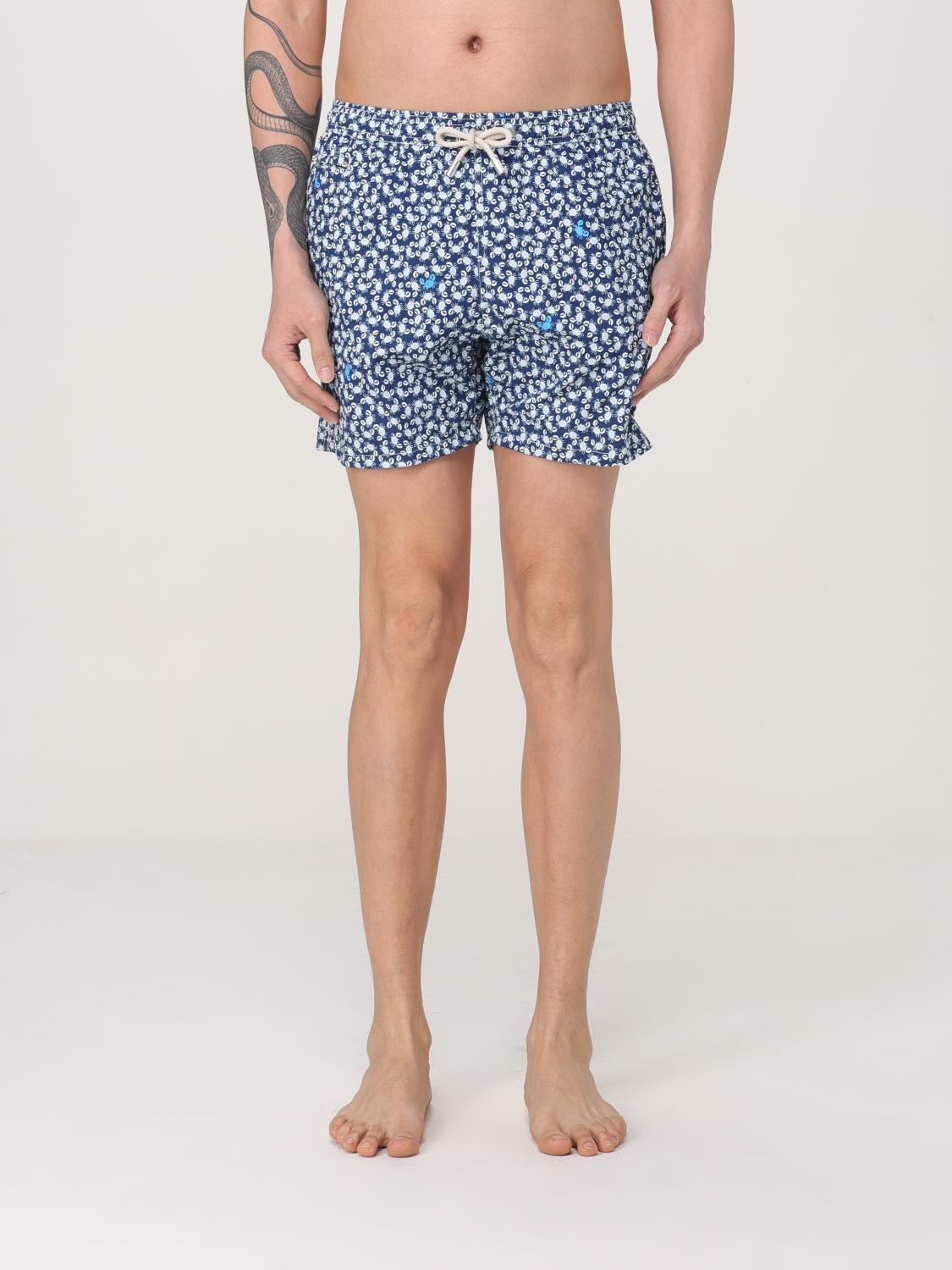 Mc2 Saint Barth Swimsuit  Men Color Gnawed Blue In Gnawed Blue
