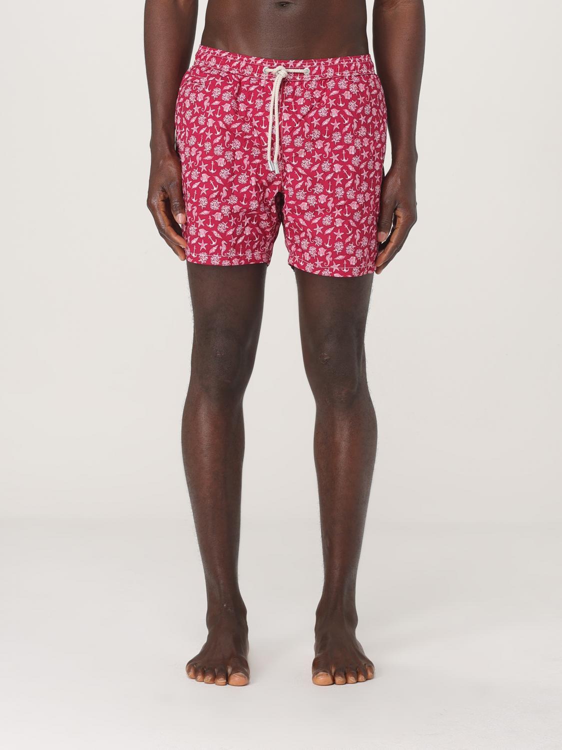 Mc2 Saint Barth Swimsuit Men Color Burgundy In Burgunderrot