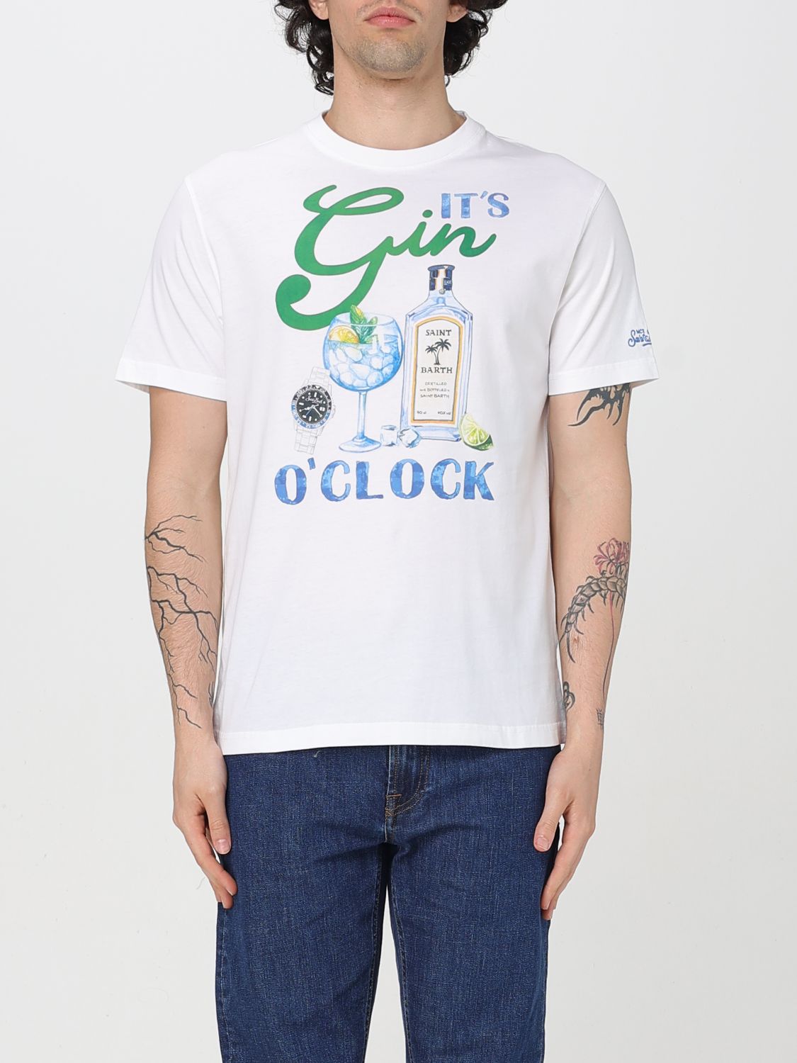 Mc2 Saint Barth T-shirt Men Color White In White