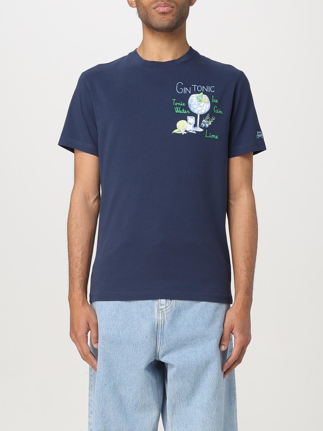 Shop Mc2 Saint Barth T-shirt Men Color Blue In Blau