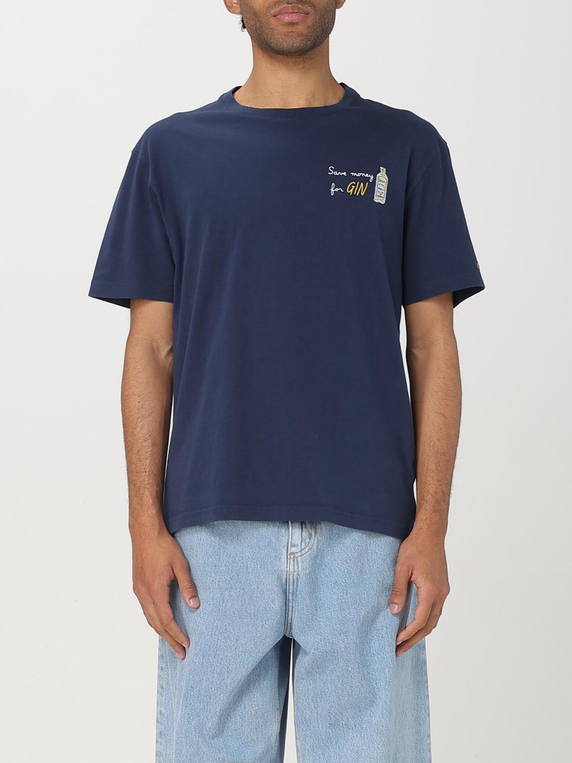 Shop Mc2 Saint Barth T-shirt Men Color Blue In Blau