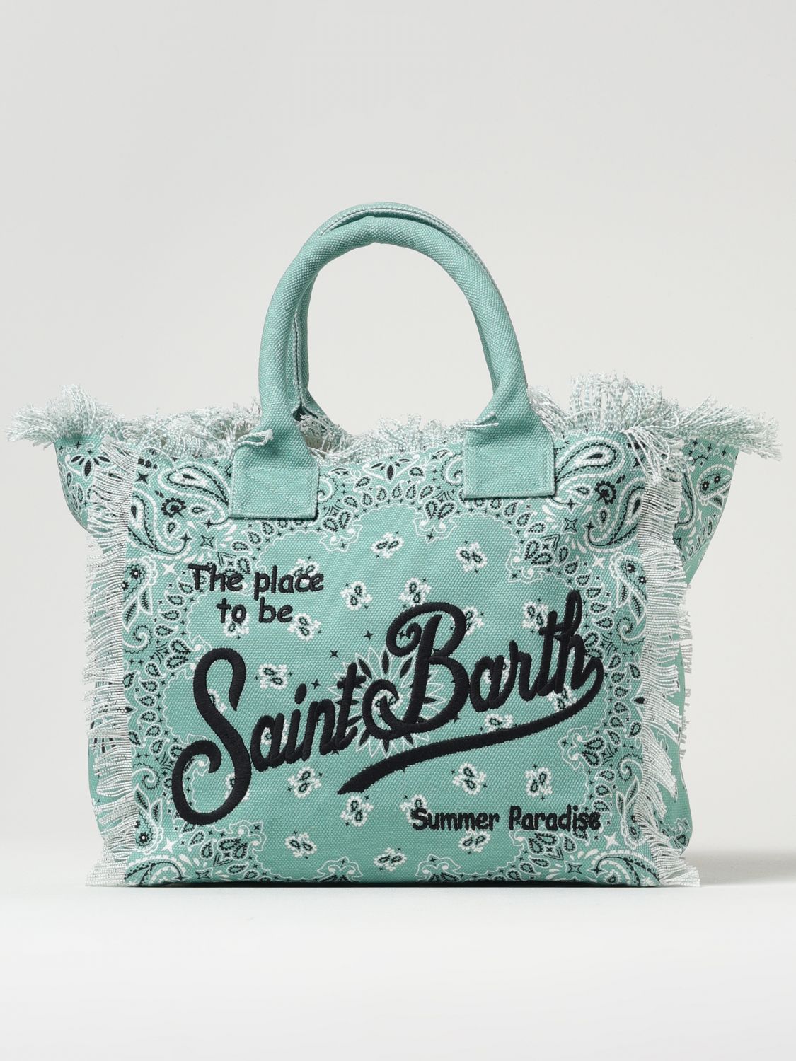Shop Mc2 Saint Barth Handbag Woman Color Green