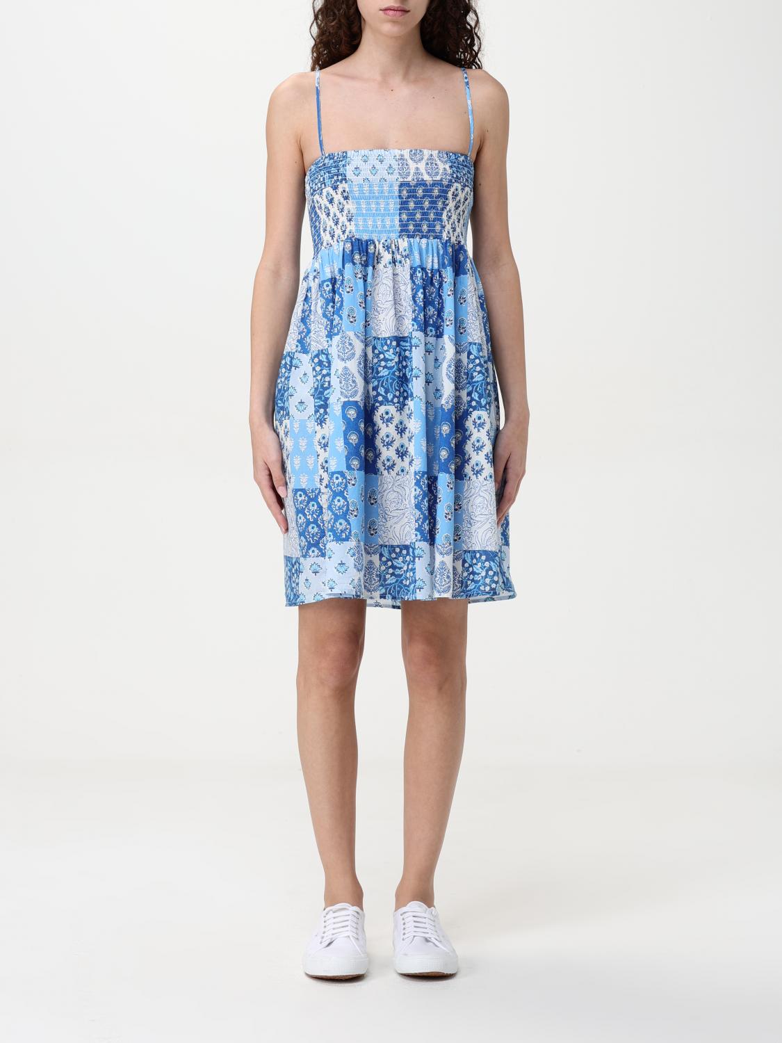 Mc2 Saint Barth Dress  Woman Color Gnawed Blue In Gnawed Blue