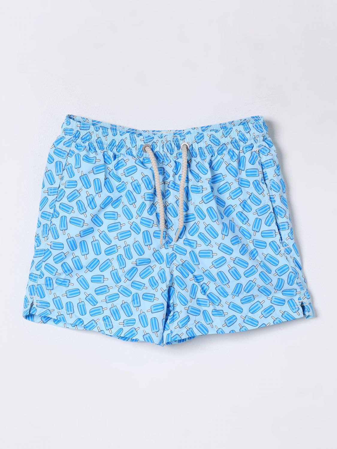 Mc2 Saint Barth Swimsuit  Kids Color Gnawed Blue In Gnawed Blue