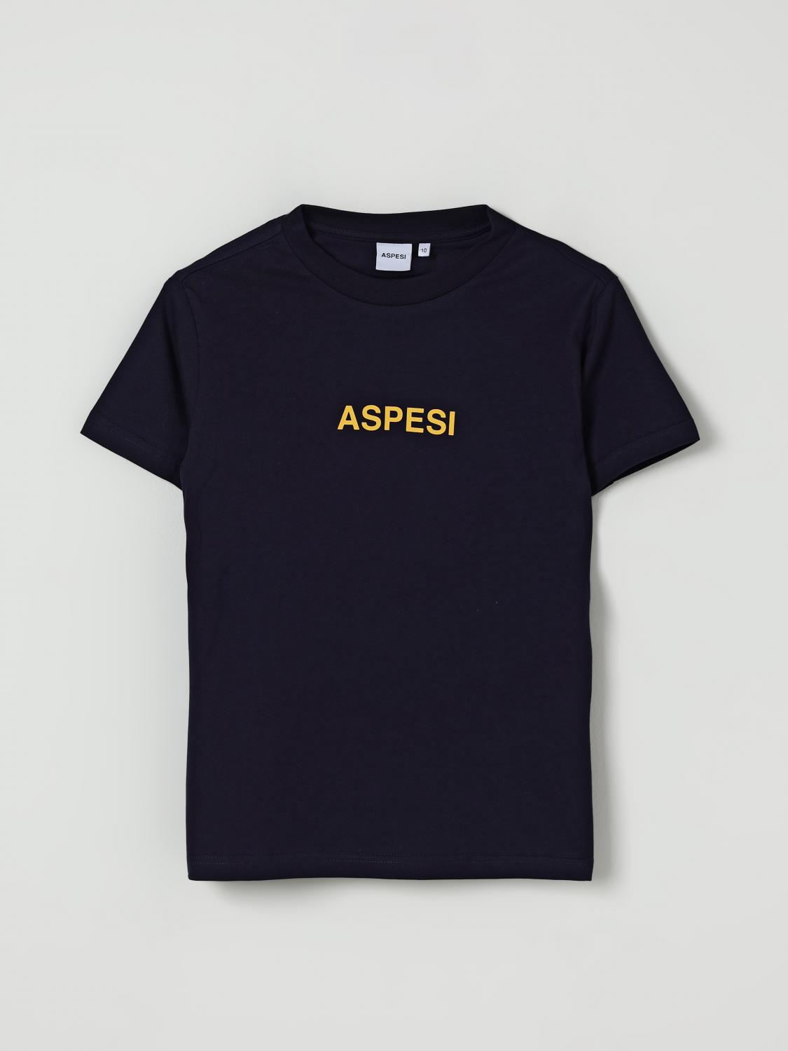 Aspesi T-shirt Kids Color Blue In Black