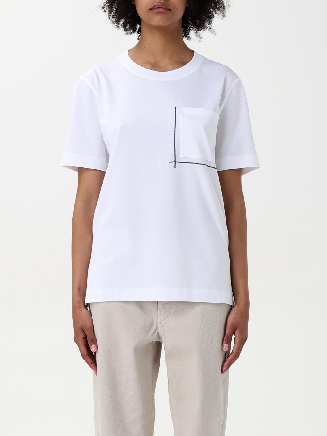 Brunello Cucinelli T-shirt Woman Color White In White