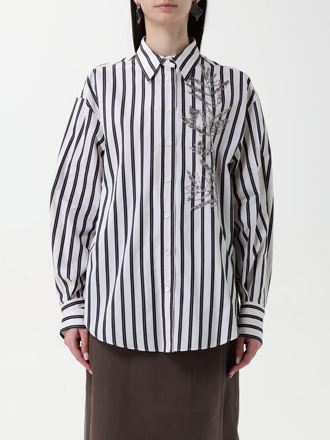 Brunello Cucinelli Shirt Woman Color White In White