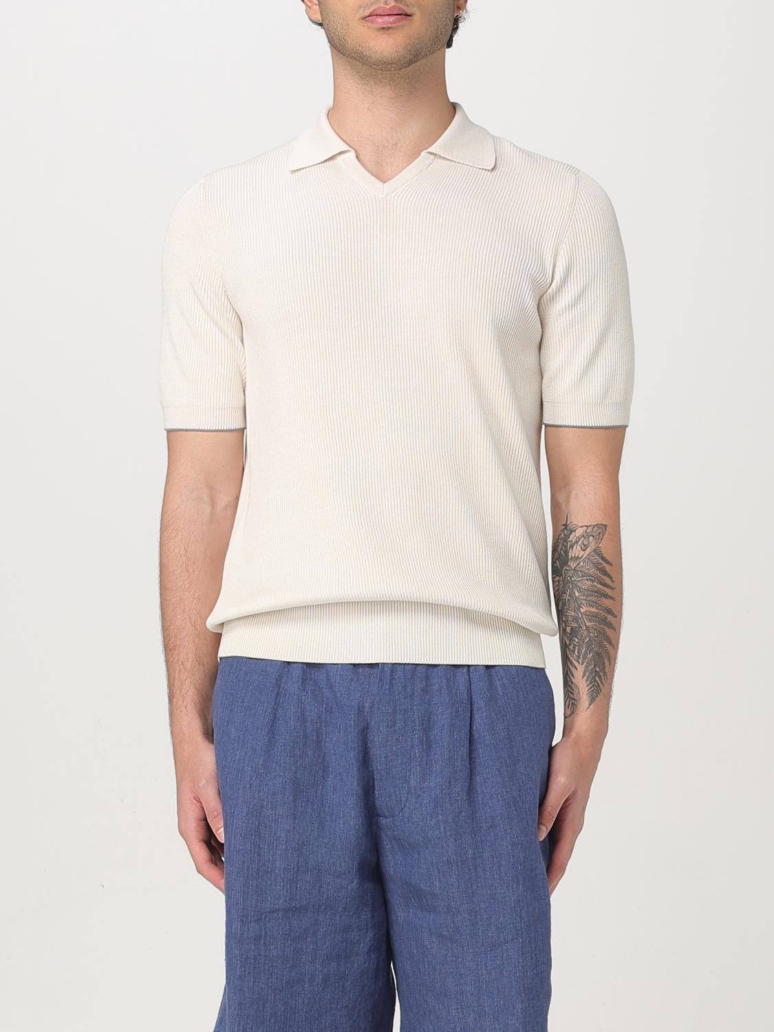 Brunello Cucinelli Polo Shirt  Men Color White In White