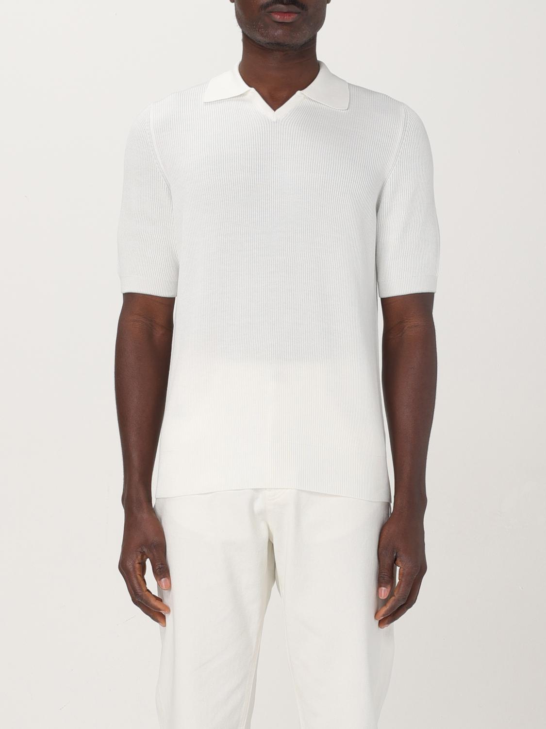 Brunello Cucinelli Polo Shirt Men Color Yellow Cream In Yellow Cream