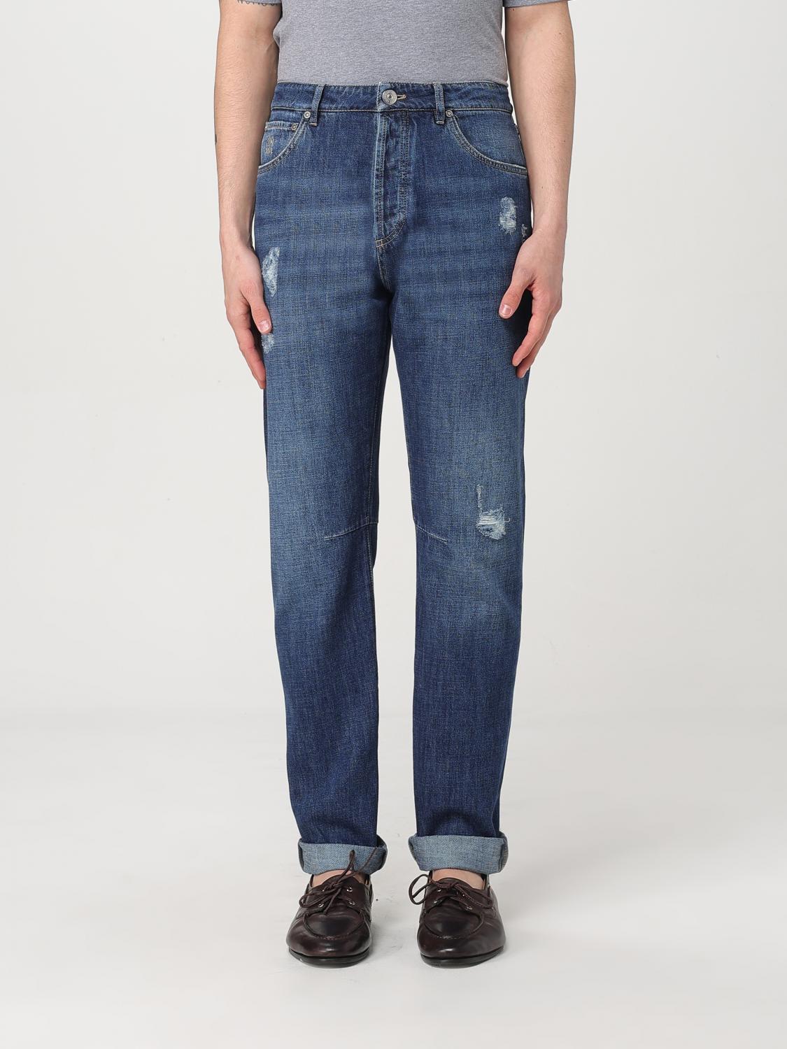 Brunello Cucinelli Jeans Men Color Denim In Denim