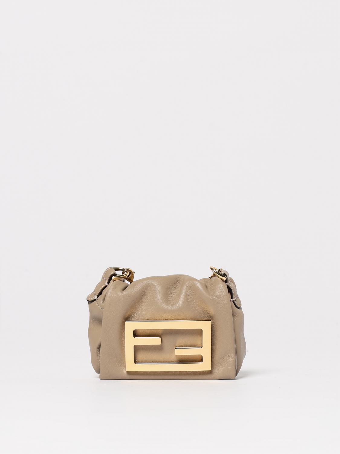 Mini Bag FENDI Woman color Dove Grey