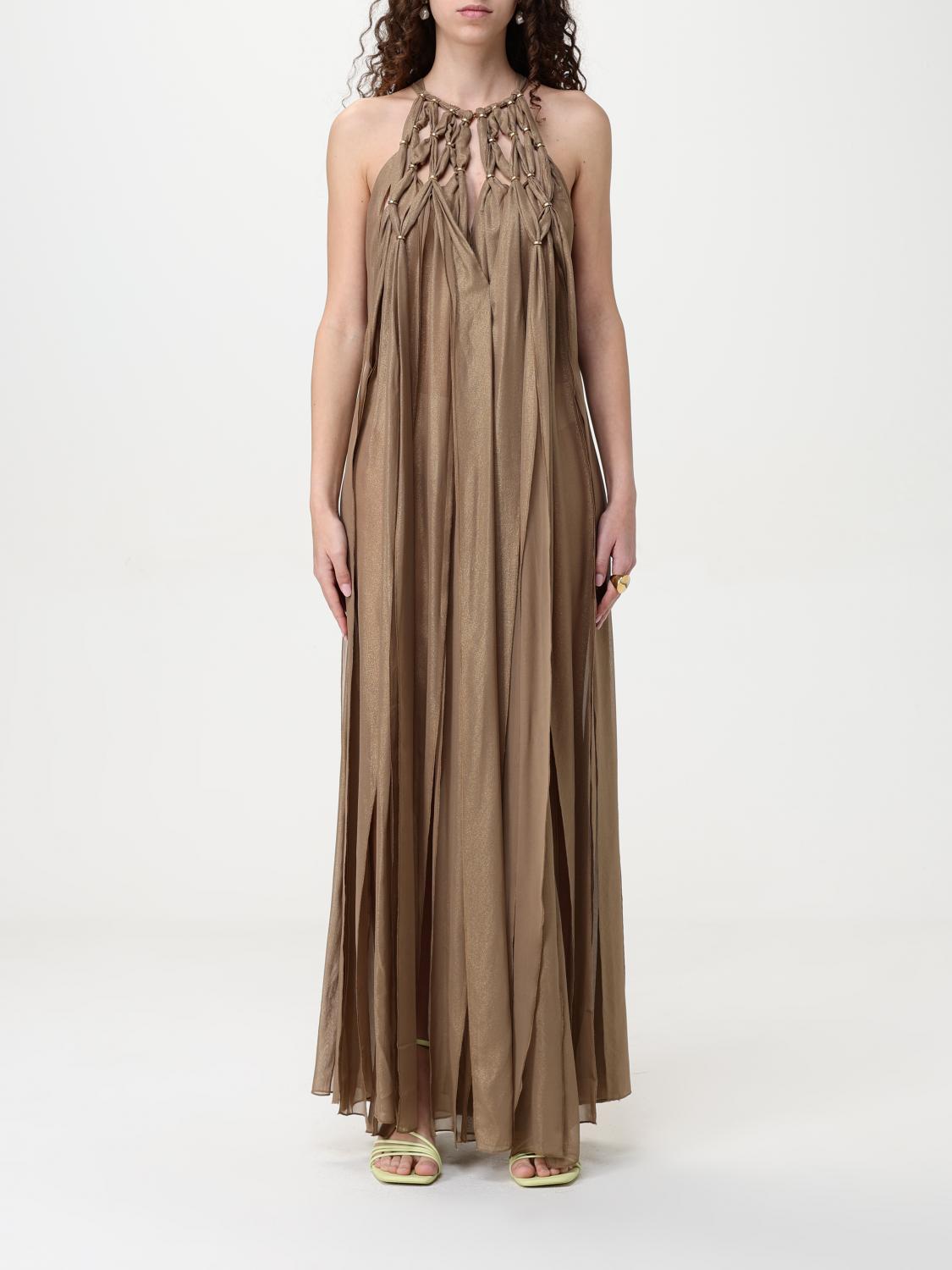 CULT GAIA DRESS CULT GAIA WOMAN COLOR GOLD