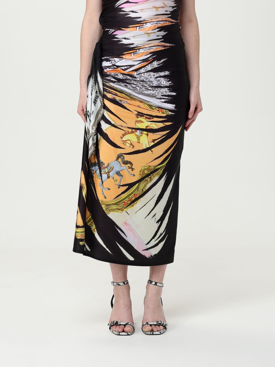 Shop Diesel Skirt  Woman Color Black
