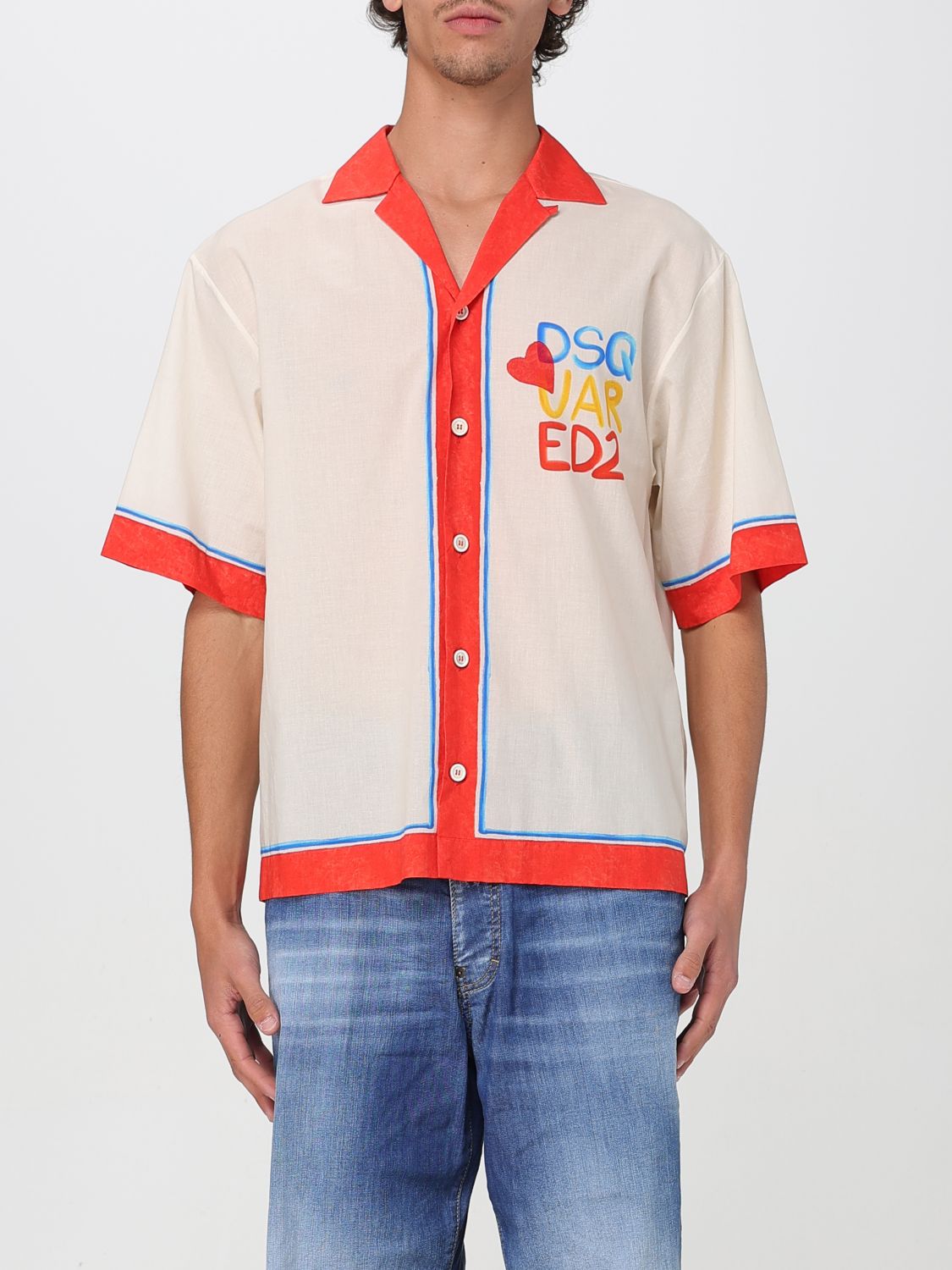 DSQUARED2 SHIRT DSQUARED2 MEN COLOR MULTICOLOR 428689005