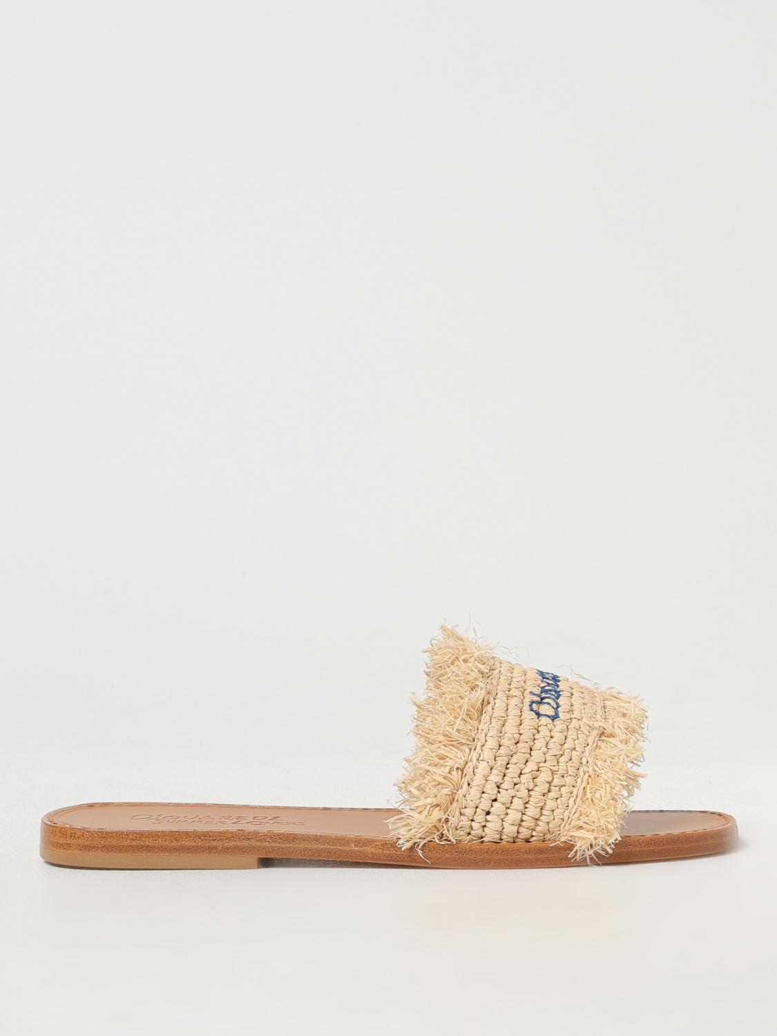 Dsquared2 Summer Lovers Natural Rafia Flat Sandals