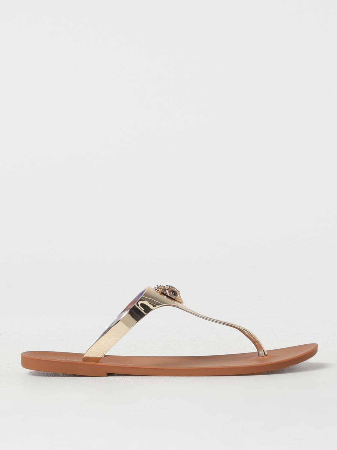 KURT GEIGER FLAT SANDALS KURT GEIGER LONDON WOMAN COLOR BRONZE 428809117