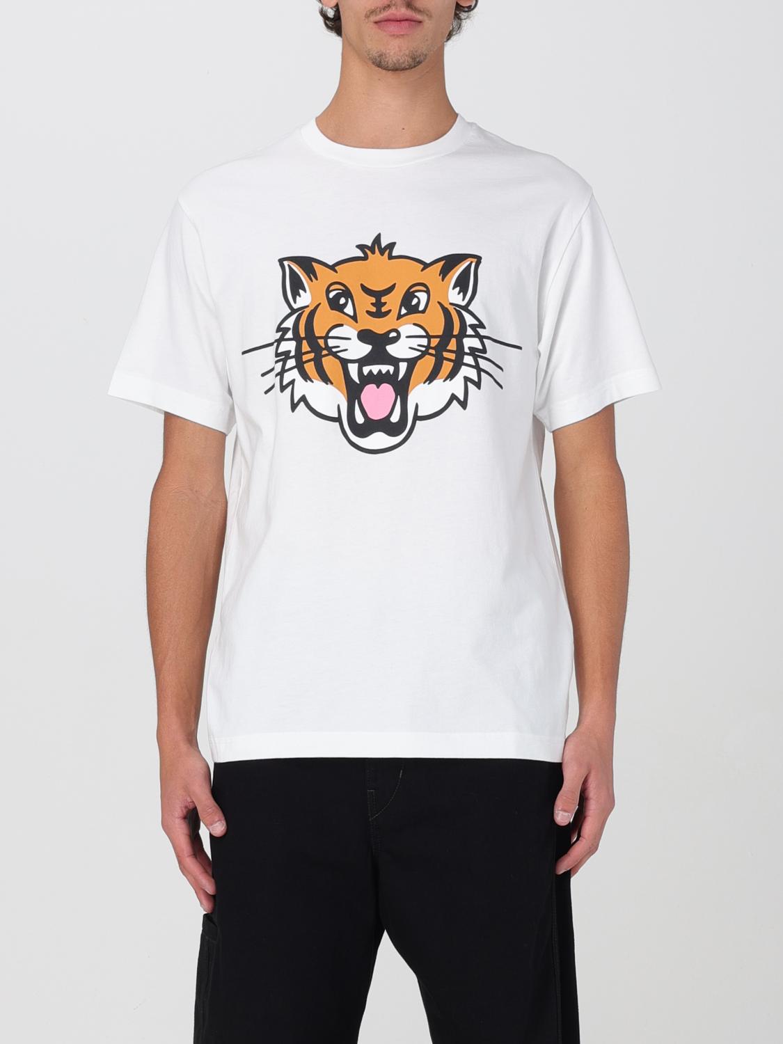 Kenzo Happy Tiger Classic Cotton T-shirt In White