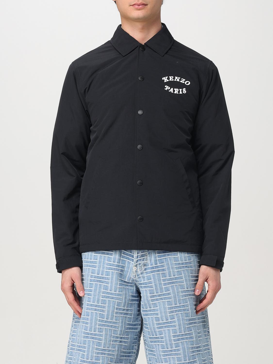 Kenzo Jacket With Tiger Motif In Black