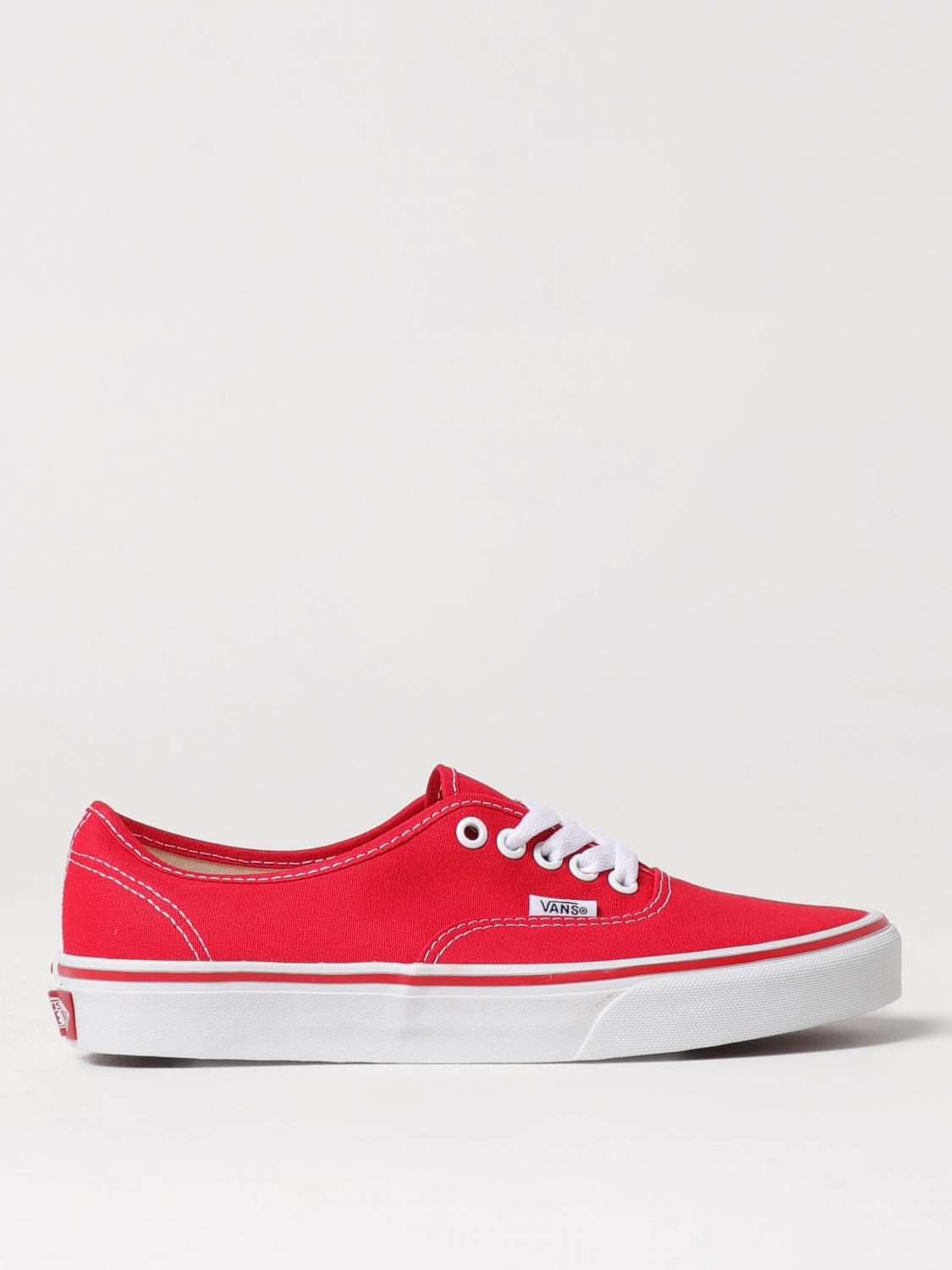 Vans Unisex Authentic Sneaker In Red At Urban Outfitters