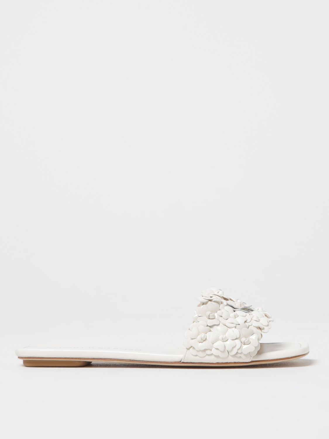 Stuart Weitzman Meadow Sandals In Cream