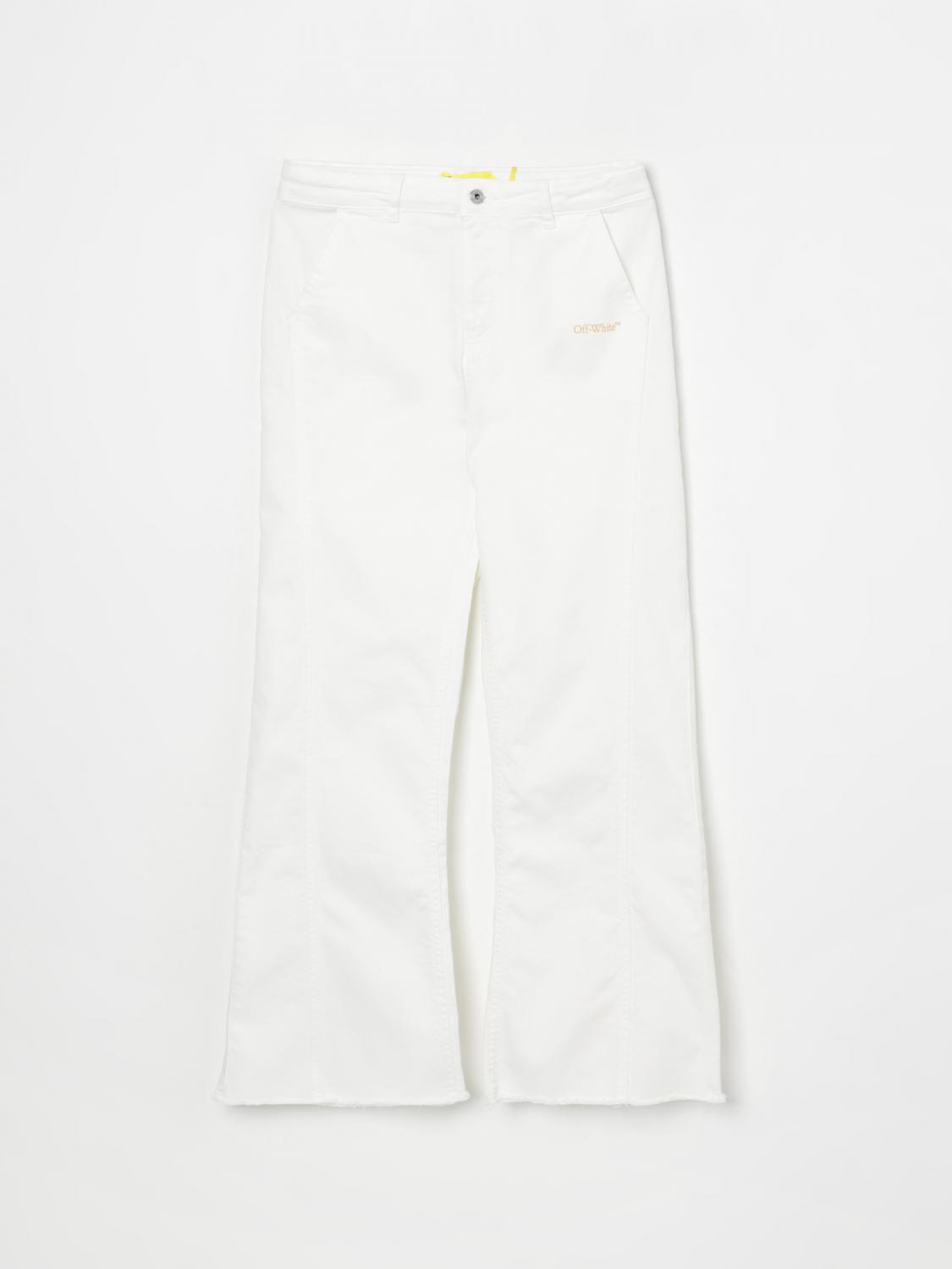 OFF-WHITE KIDS Jeans Kids color White　OFF-WHITE KIDS ジーンズ キッズカラー ホワイト OFF-WHITE