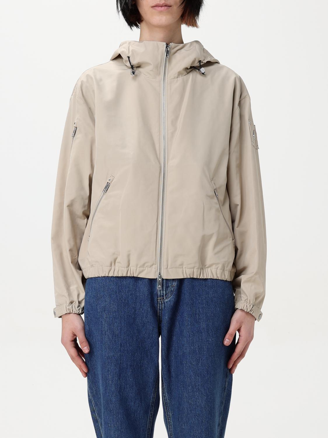 Moose Knuckles Jacke Damen Farbe Leder In Leder