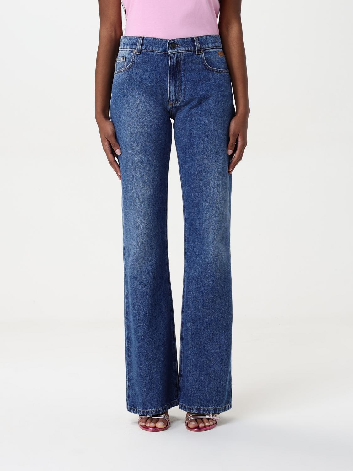 Msgm Jeans Damen Farbe Denim In Denim
