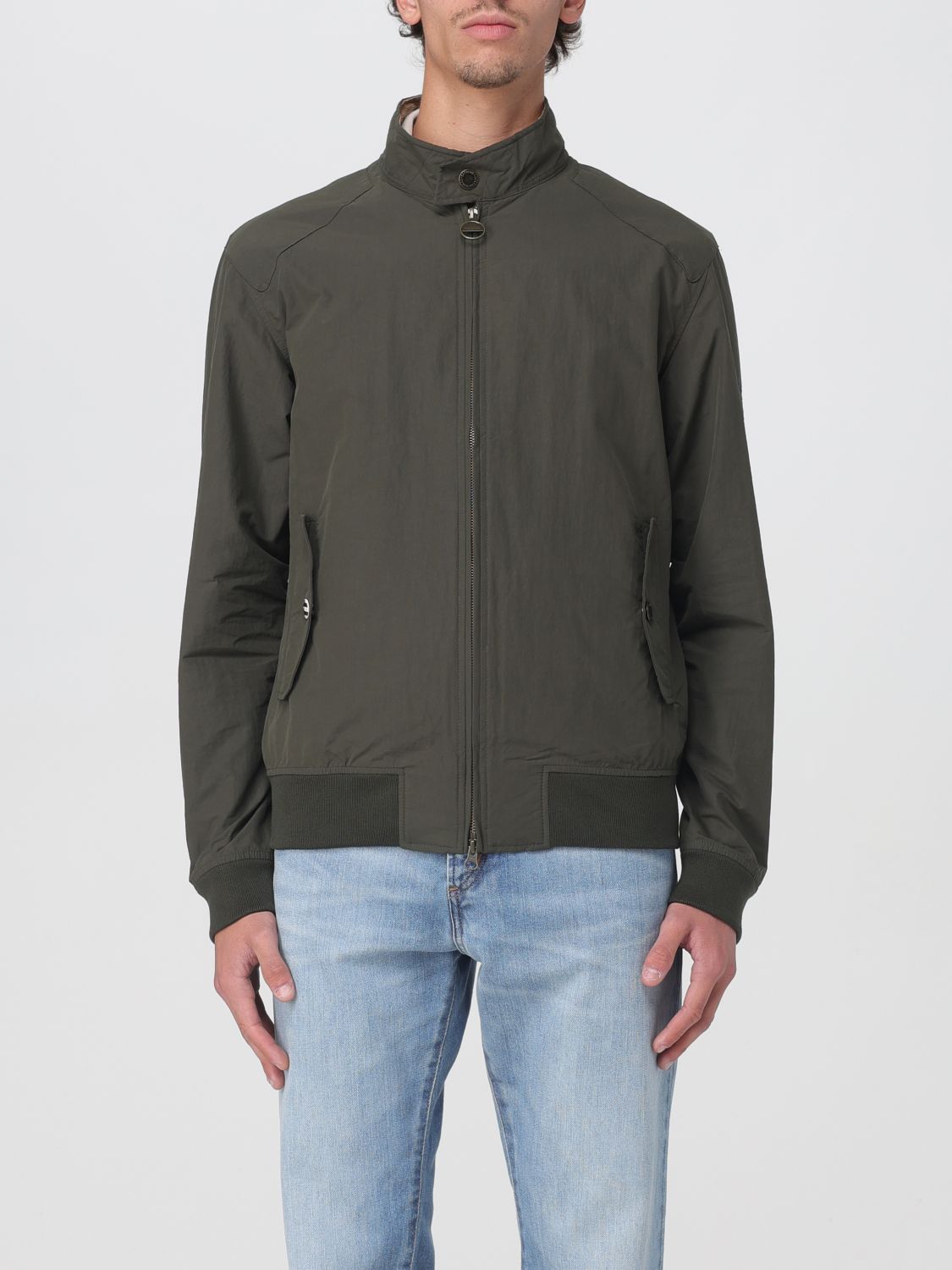 Barbour Zip-up Lightweight Jacket In Green