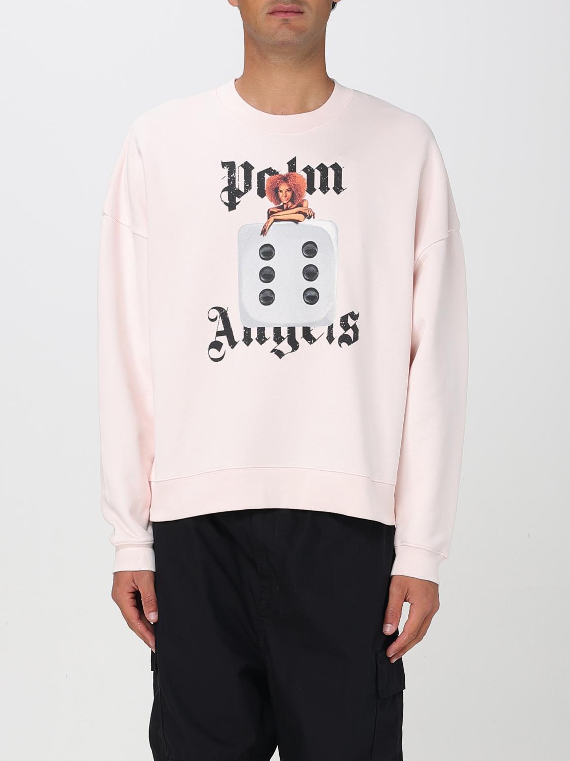 Palm Angels Crew Neck Graphic Print Sweater