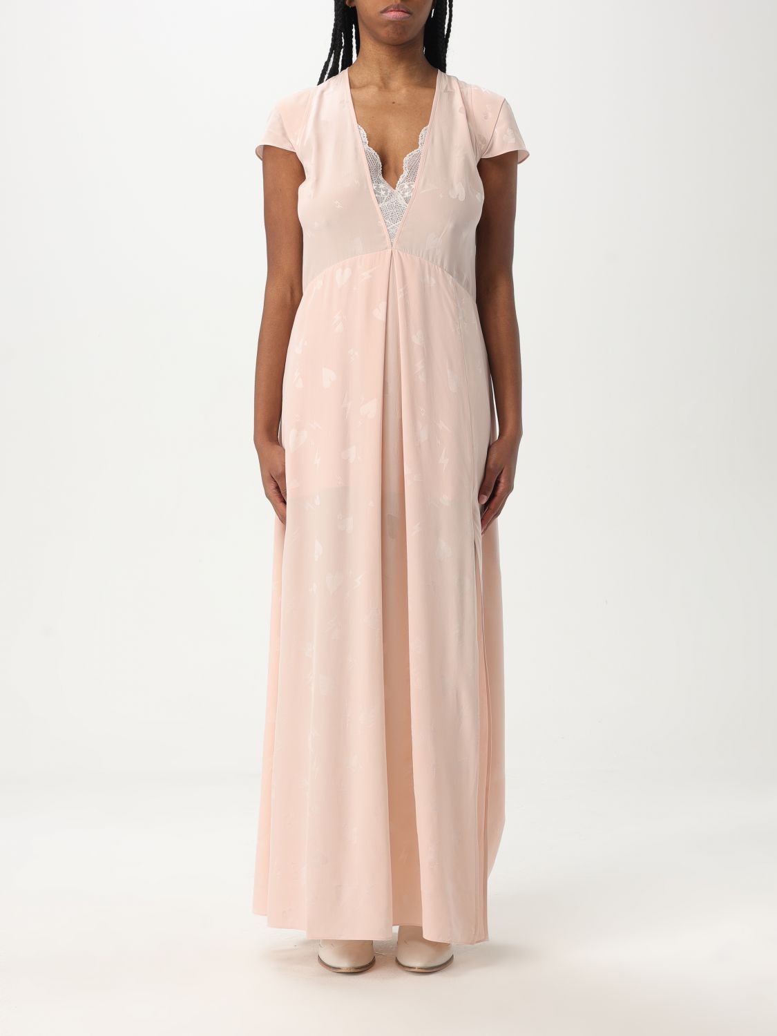 Shop Zadig & Voltaire Dress Woman Color Pink